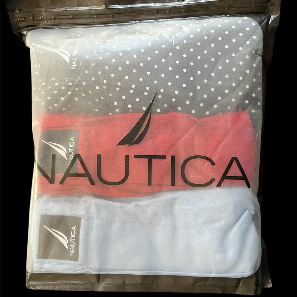 3 Pairs Nautica Woven Boxers, 100% Cotton, Large